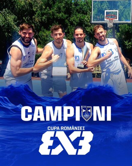 Băieții de la CSM Constanța au câștigat Cupa României la baschet 3×3!