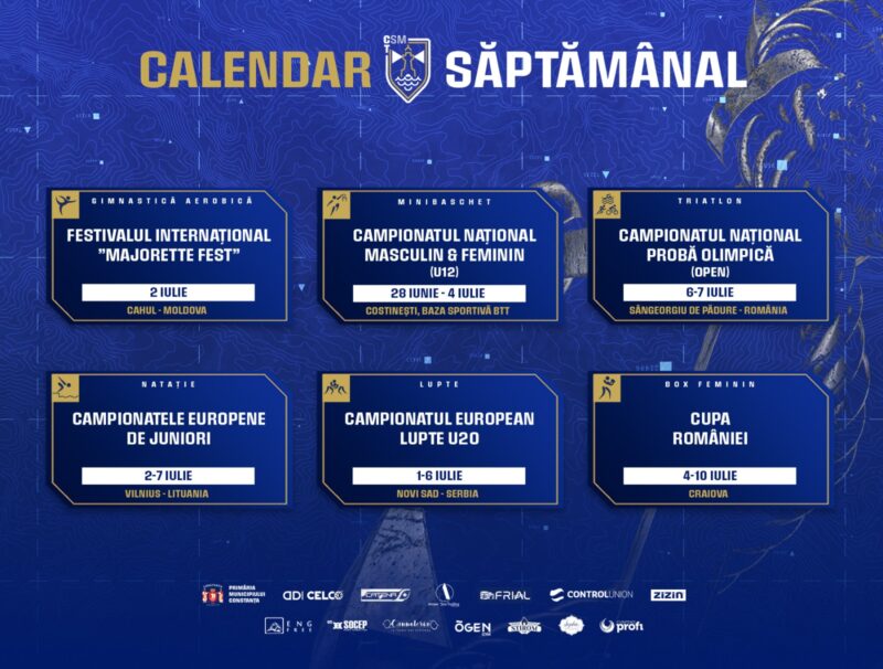 Calendar CSM Constanța / Iulie 2024 / Săptămâna 1