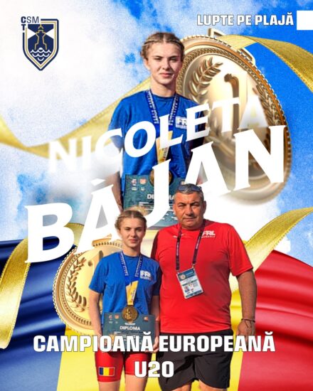 Nicoleta Băjan de la CSM Constanța este campioană europeană la lupte pe plajă