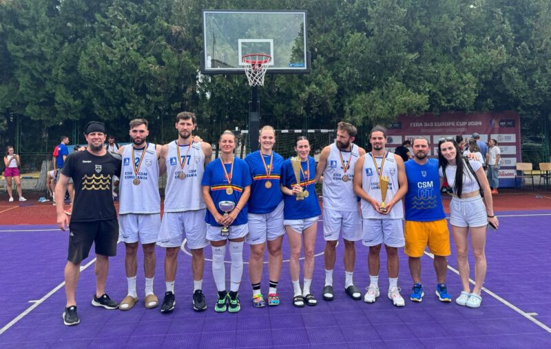 CSM Constanța, campioană în baschetul feminin 3×3! Băieții au luat medaliile de bronz