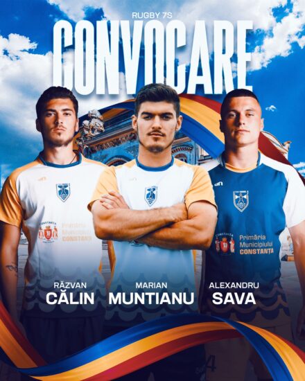 Trei rugbyști de la CSM Constanța vor evolua în naționala de rugby în 7 a României