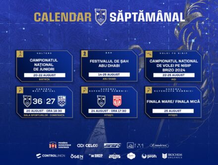 Calendar CSM Constanța / August 2024 / Săptămâna 4