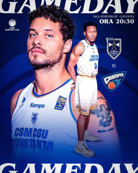 Să facem un spectacol bun în seara asta! Zi de meci, ora 20.30, CSM Constanța – BC Dnipro, în FIBA Europe Cup!