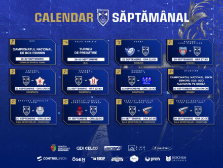 Calendar CSM Constanța / Septembrie 2024 / Săptămâna 3