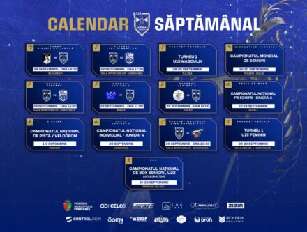 Calendar CSM Constanța / Septembrie 2024 / Săptămâna 4