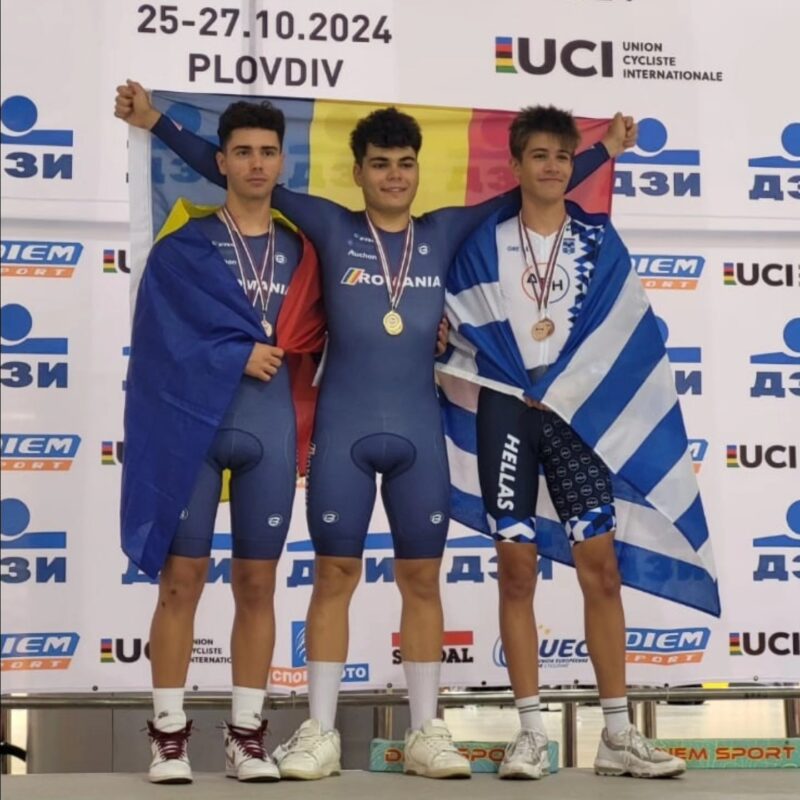 Matei Paris, campion balcanic pe velodromul din Plovdiv!